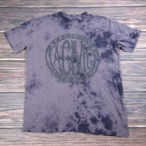 Affliction Mens Medium T Shirt Biker Motorcycle USA America Purple Tie Dye